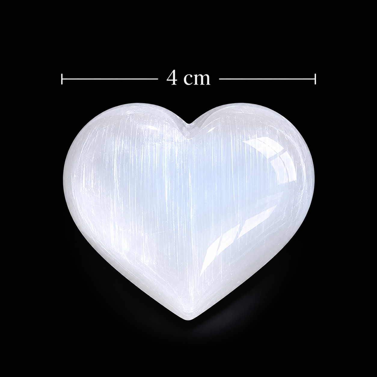 Selenite Heart Crystal