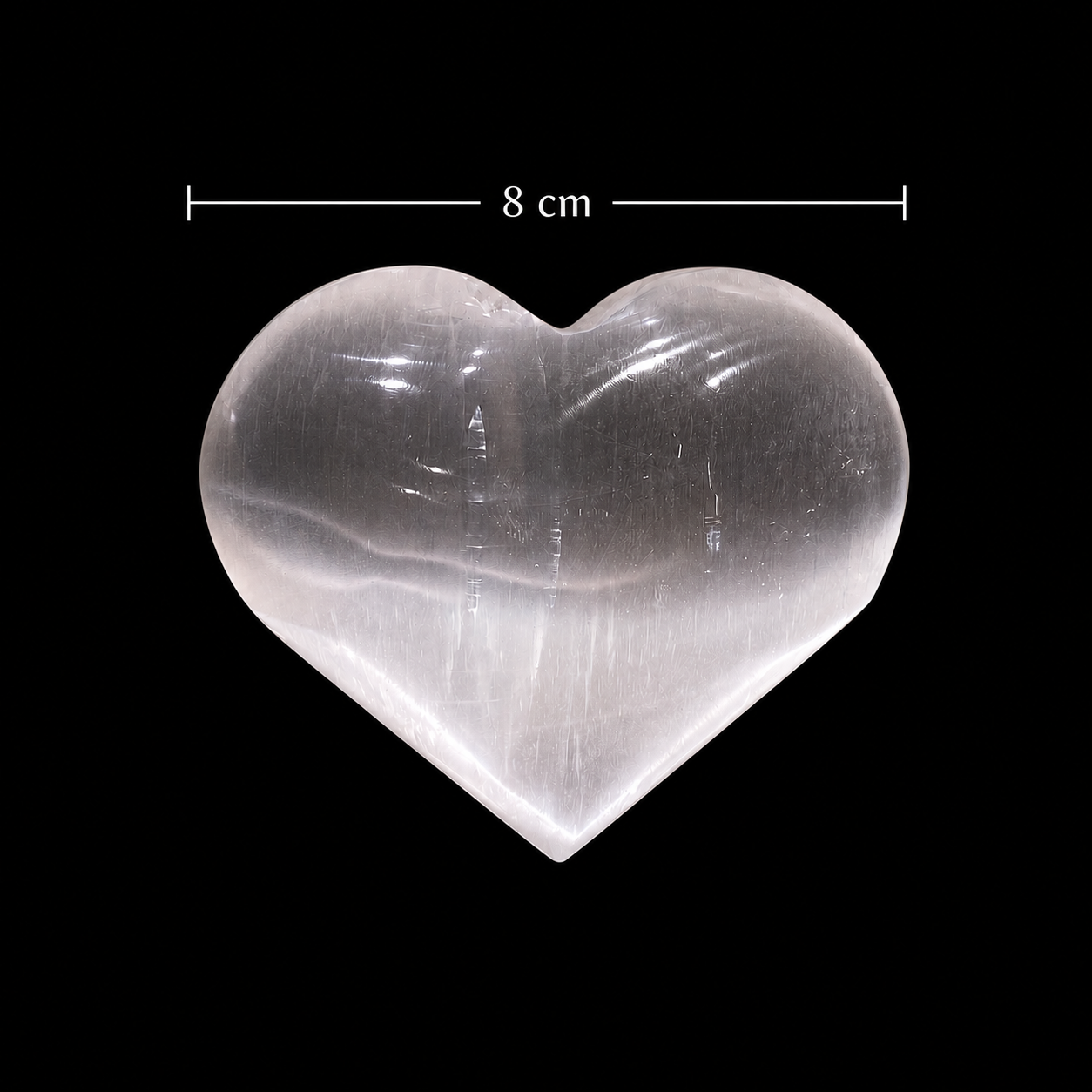 Selenite Heart Crystal