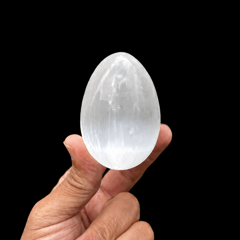 Selenite Crystal Egg