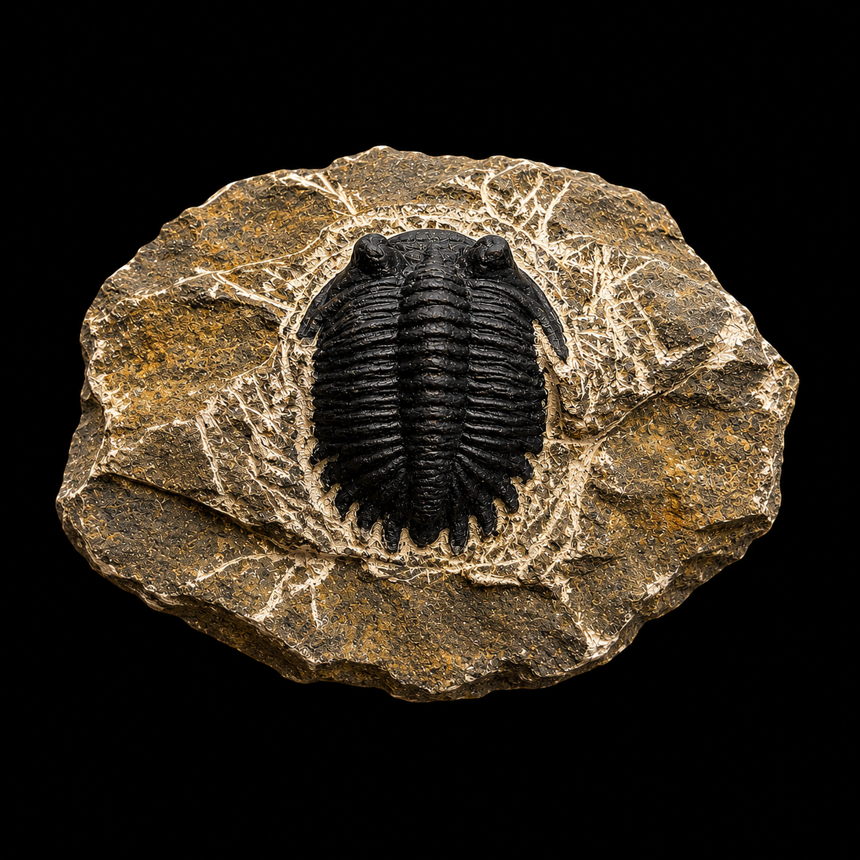 Devonian Trilobite Fossil in Matrix
