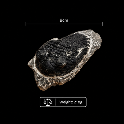 Devonian Trilobite Fossil in Matrix