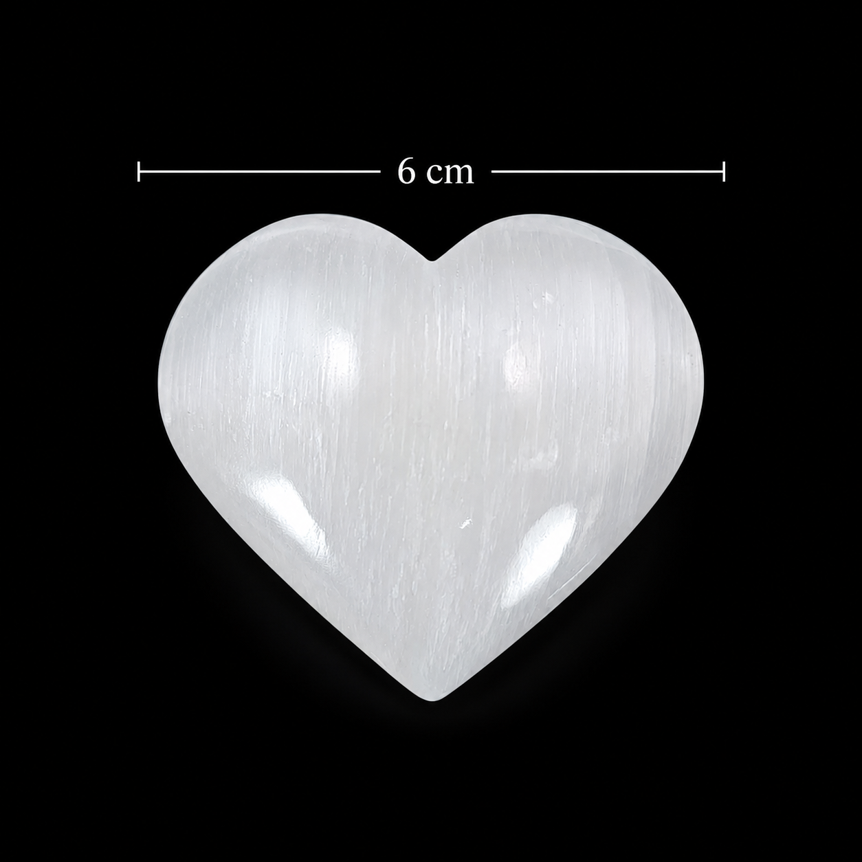 Selenite Heart Crystal