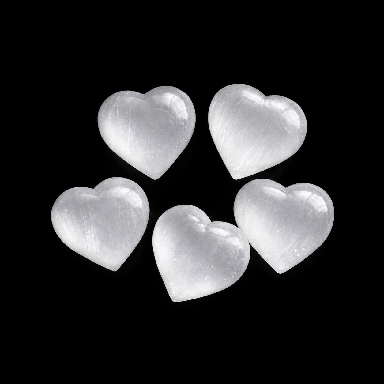 Selenite Heart Crystal