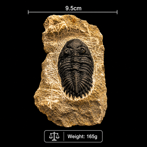 Devonian Trilobite Fossil in Matrix