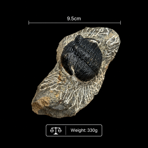 Devonian Trilobite Fossil in Matrix