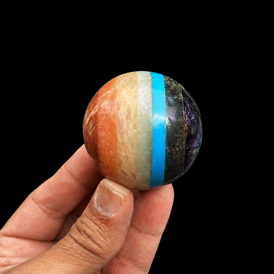7 Chakra Crystal Sphere
