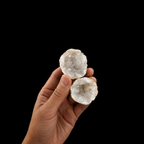 Clear Quartz Geode Pair