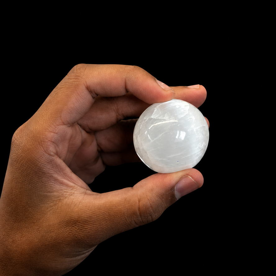 Selenite Crystal Sphere
