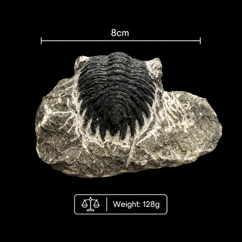Devonian Trilobite Fossil in Matrix
