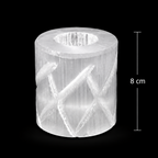Diamond Selenite Candle Holder