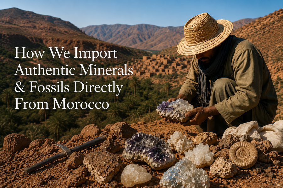 How We Import Authentic Minerals & Fossils Directly From Morocco