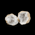 Clear Quartz Geode Pair