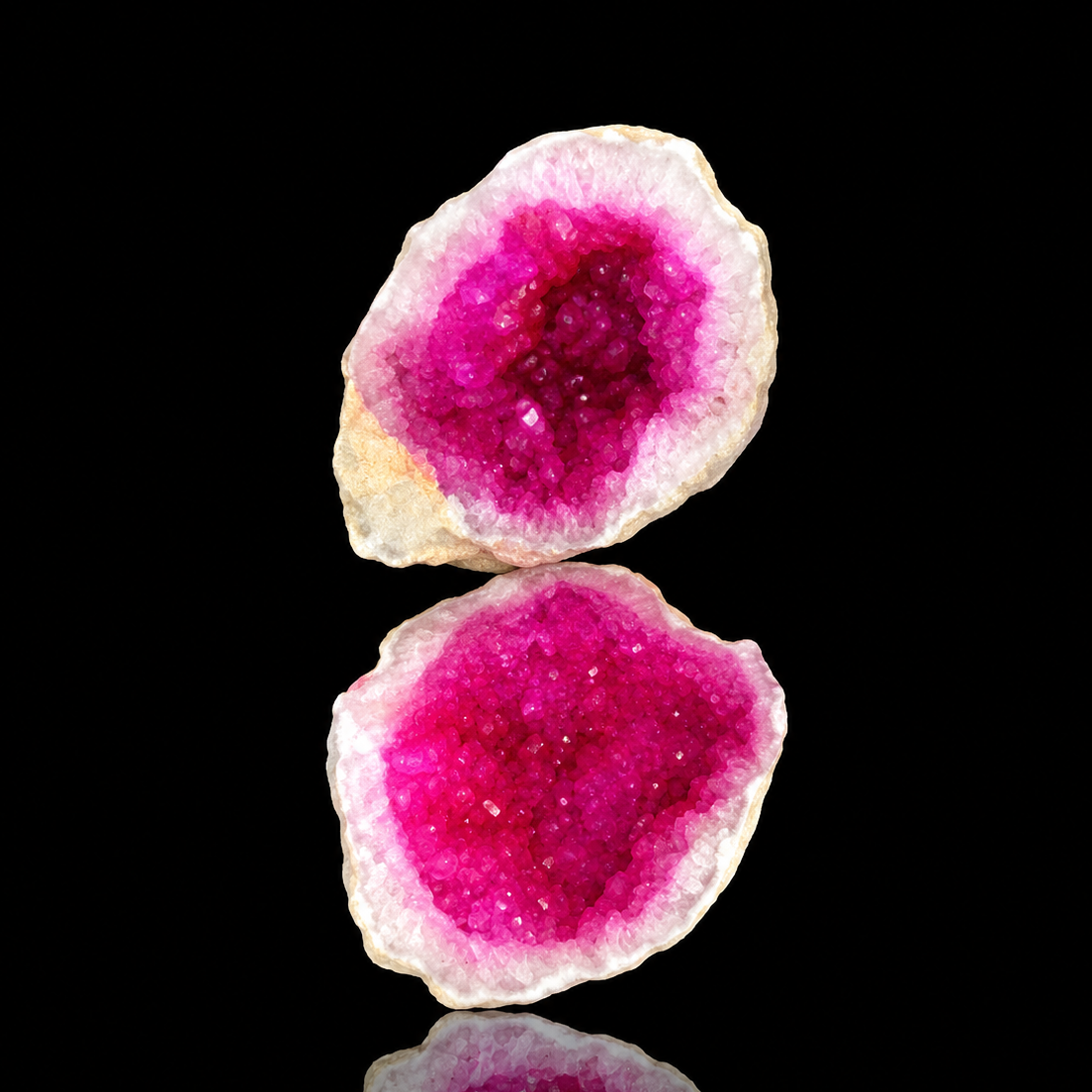 Crystal Geode Pair