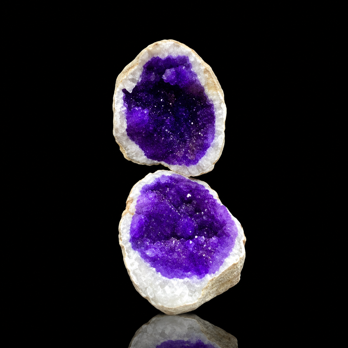 Crystal Geode Pair