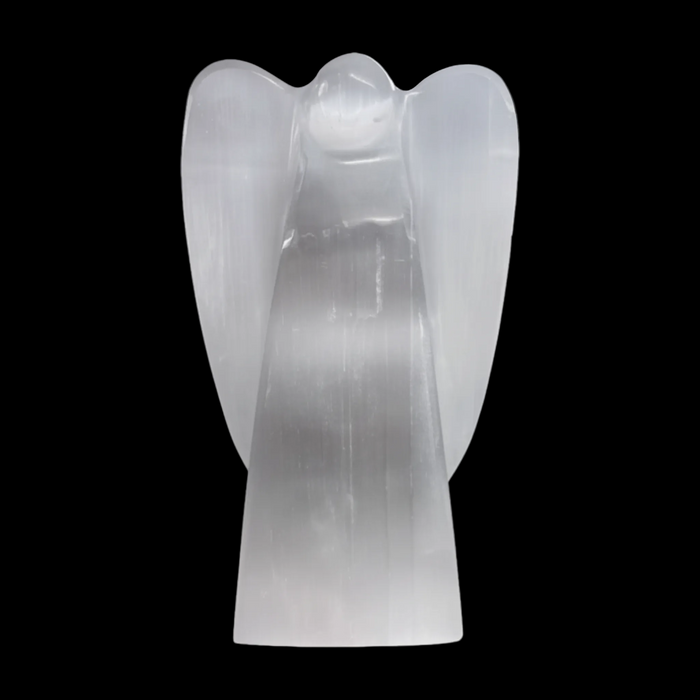 Selenite Angel Lamp
